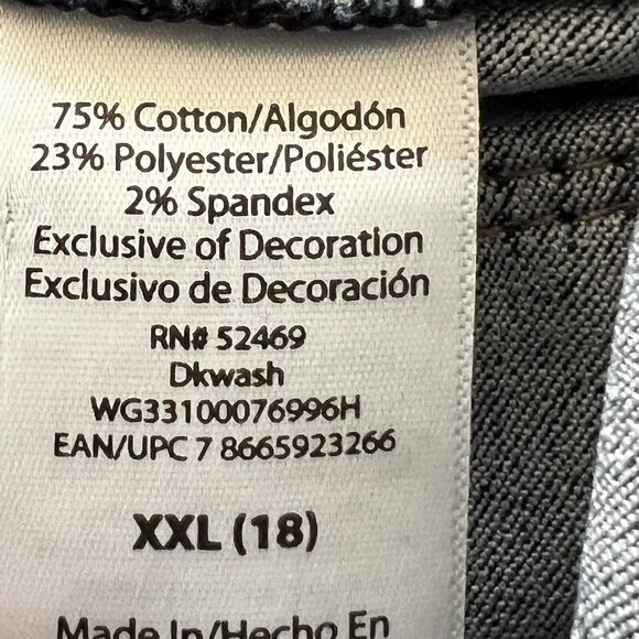 Wonder Nation Girl Blue Stretch Jeggings Size XXL Embroidered Floral Pull-on - Picture 9 of 9